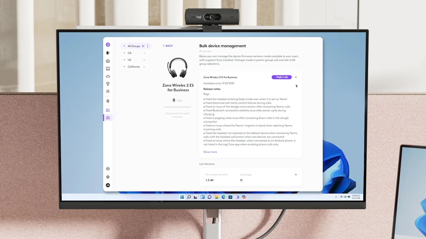 Logitech Synchroniseren voor updates