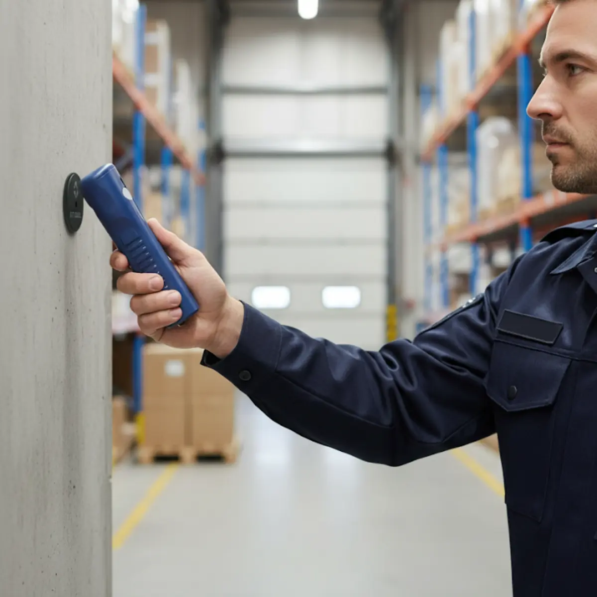 Gebruik van de Vigicom CR-300 in een gevoelig magazijngebied