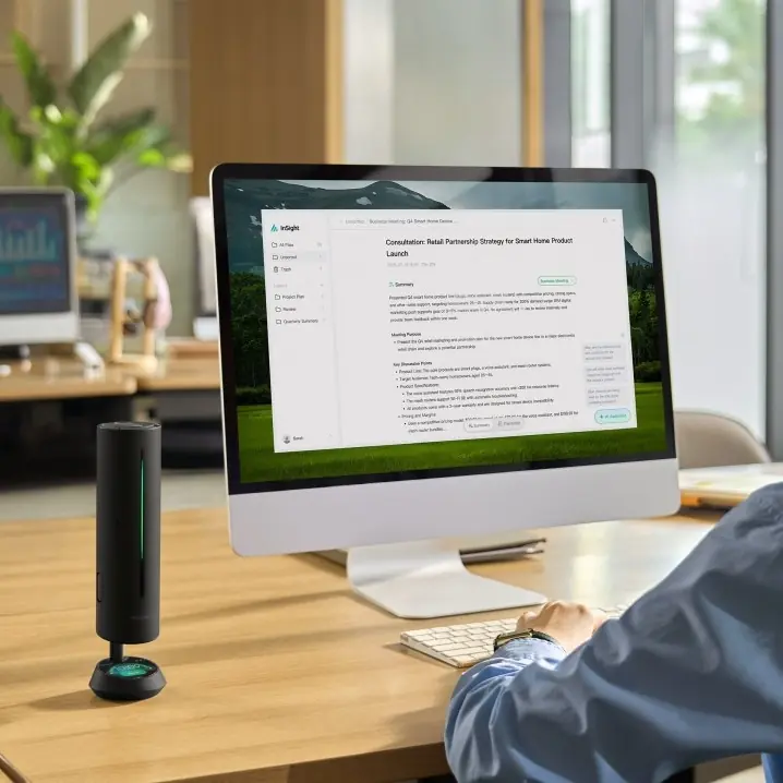 AI-transcriptie Insta360 Wave