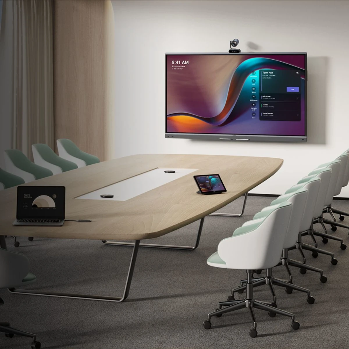 nieuwe yealink meetingboard