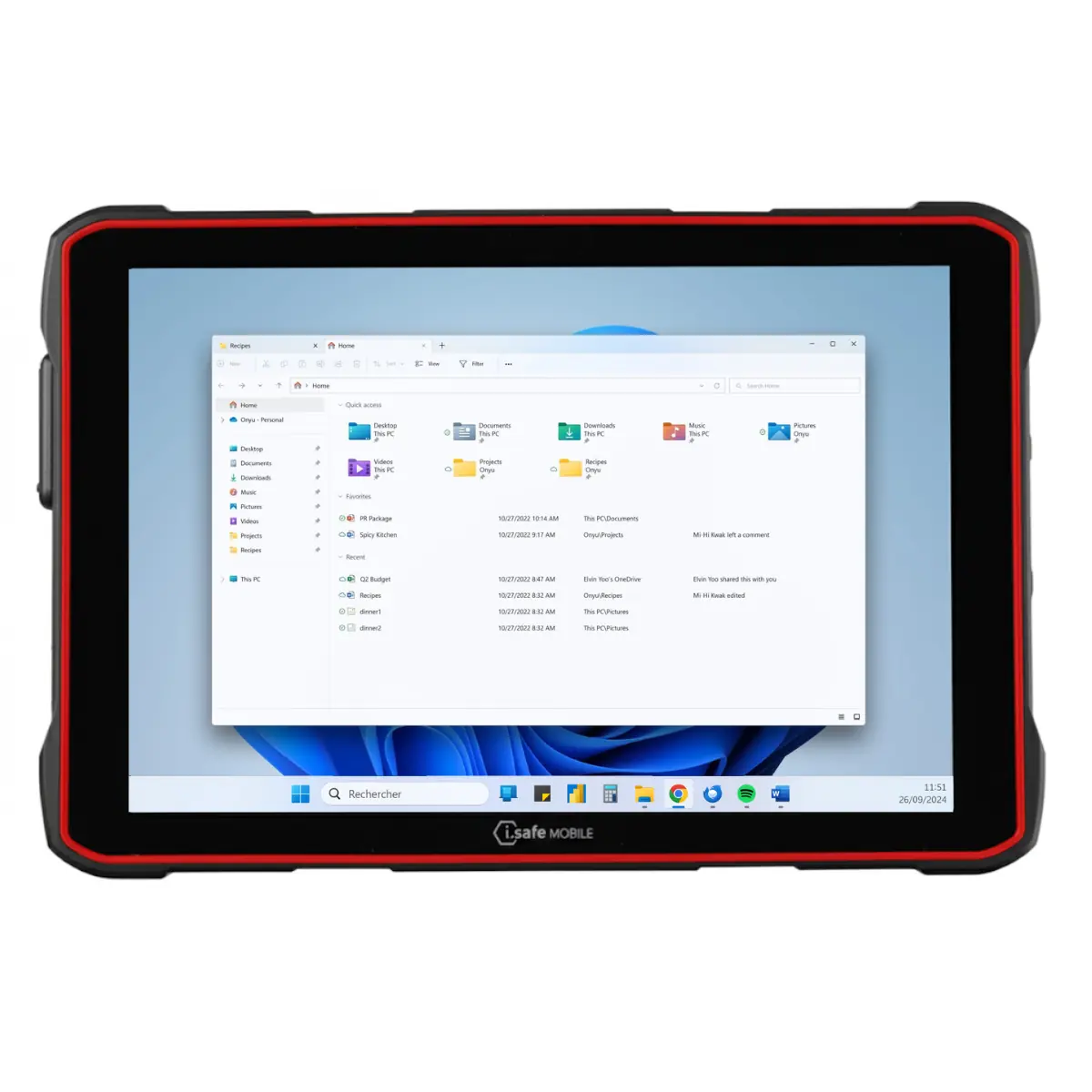Tablet Windows IS945.1 i.veilige mobiele ATEX-omgeving