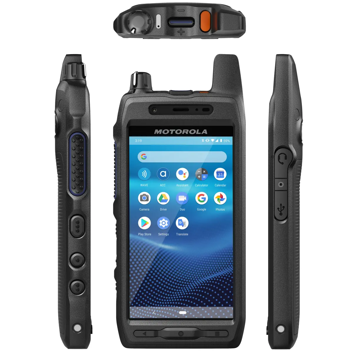 Motorola Evolve LTE - Portofoon zonder licentie 4G LTE en wifi - HK2157A - Ultradun en ultrabestendig
