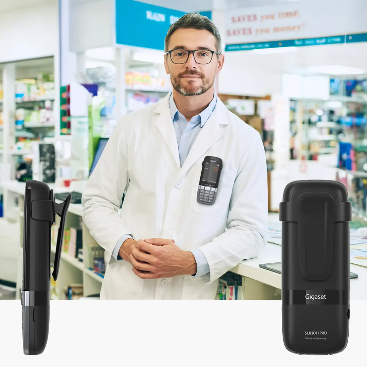 Gigaset SL850H PRO - handset dect desinfectiemiddelbestendig