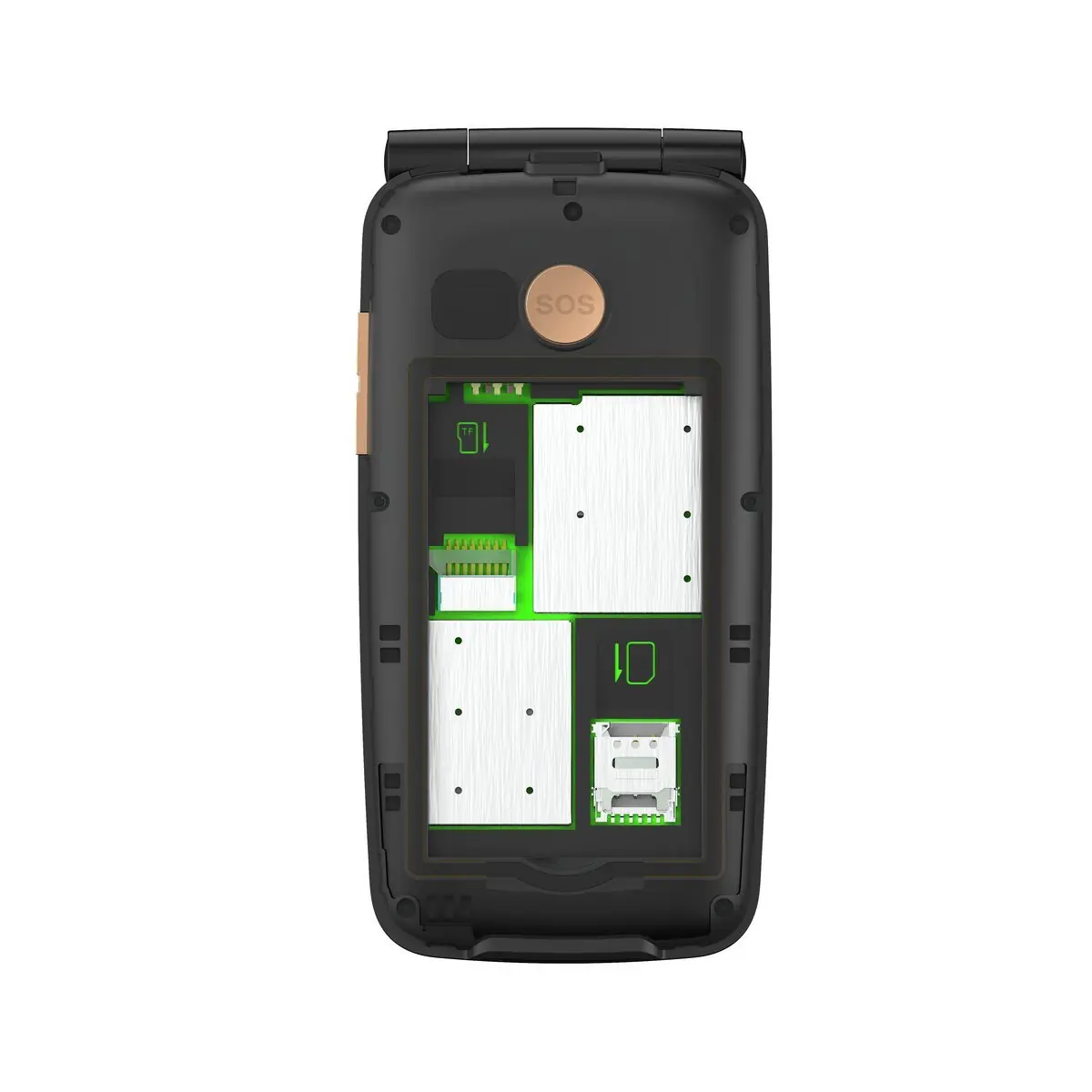 Hoofdscherm en extern scherm van de Gigaset GL795