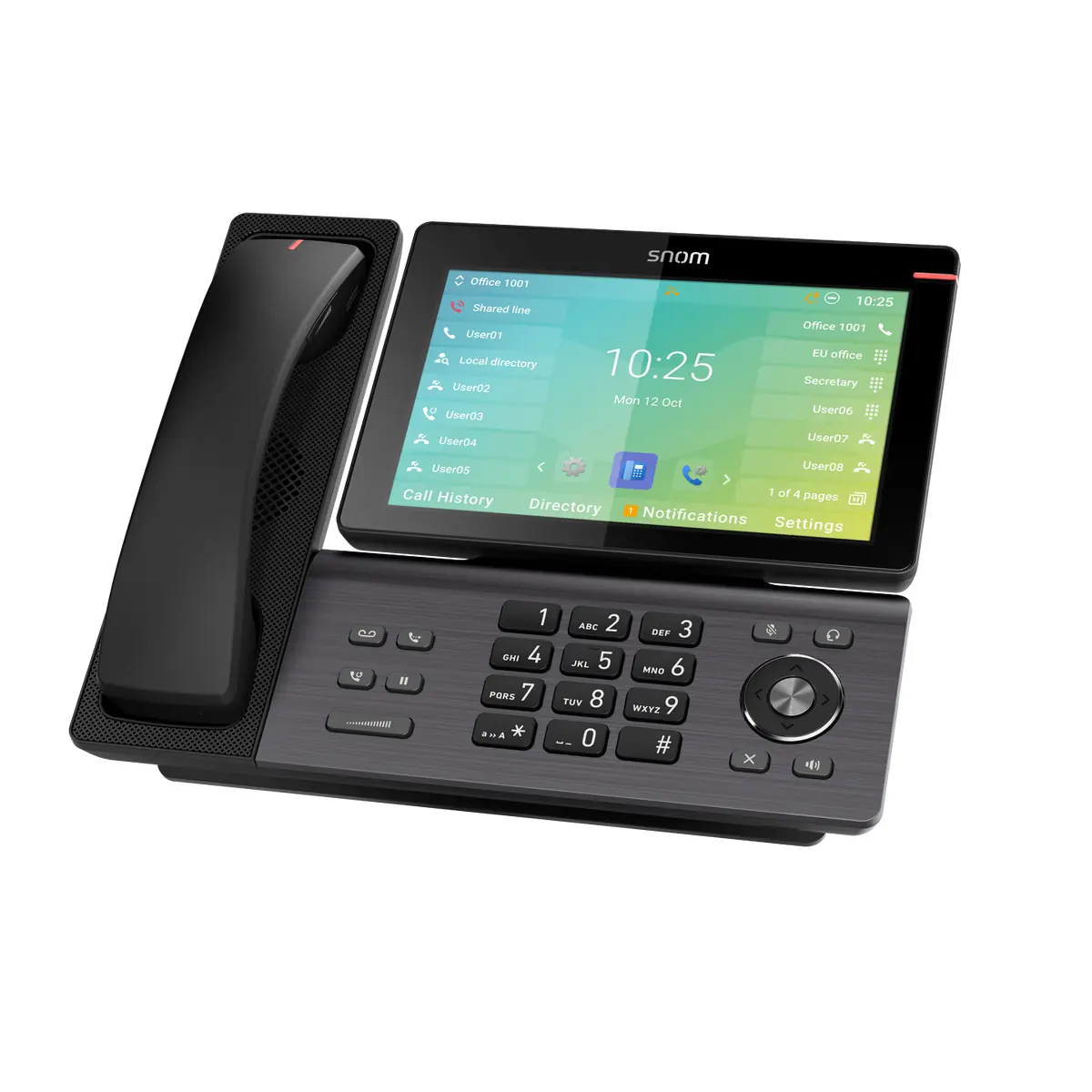 8-inch touchscreen van de Snom D895M