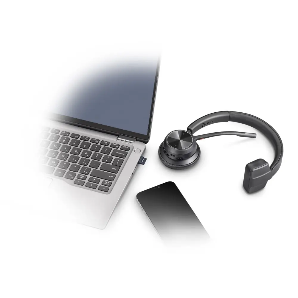 Micro headset poly voyager reeks 4300 MS Teams