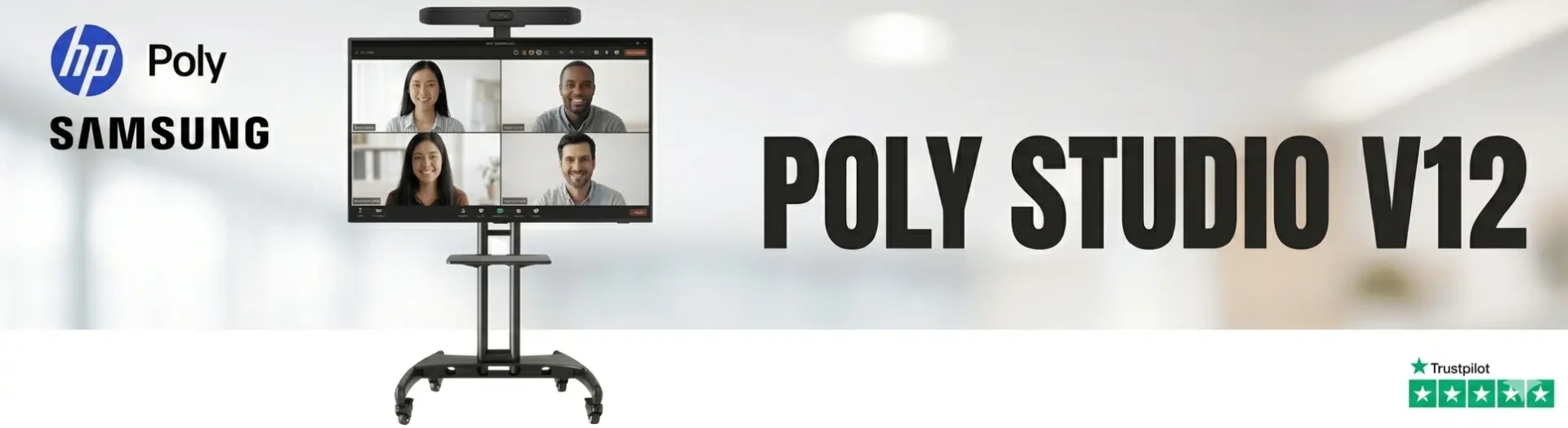 Kit Visioconferentie Poly Studio V12 - Header