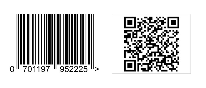 Draadloze streepjescodescanner voor verschillende streepjescodes